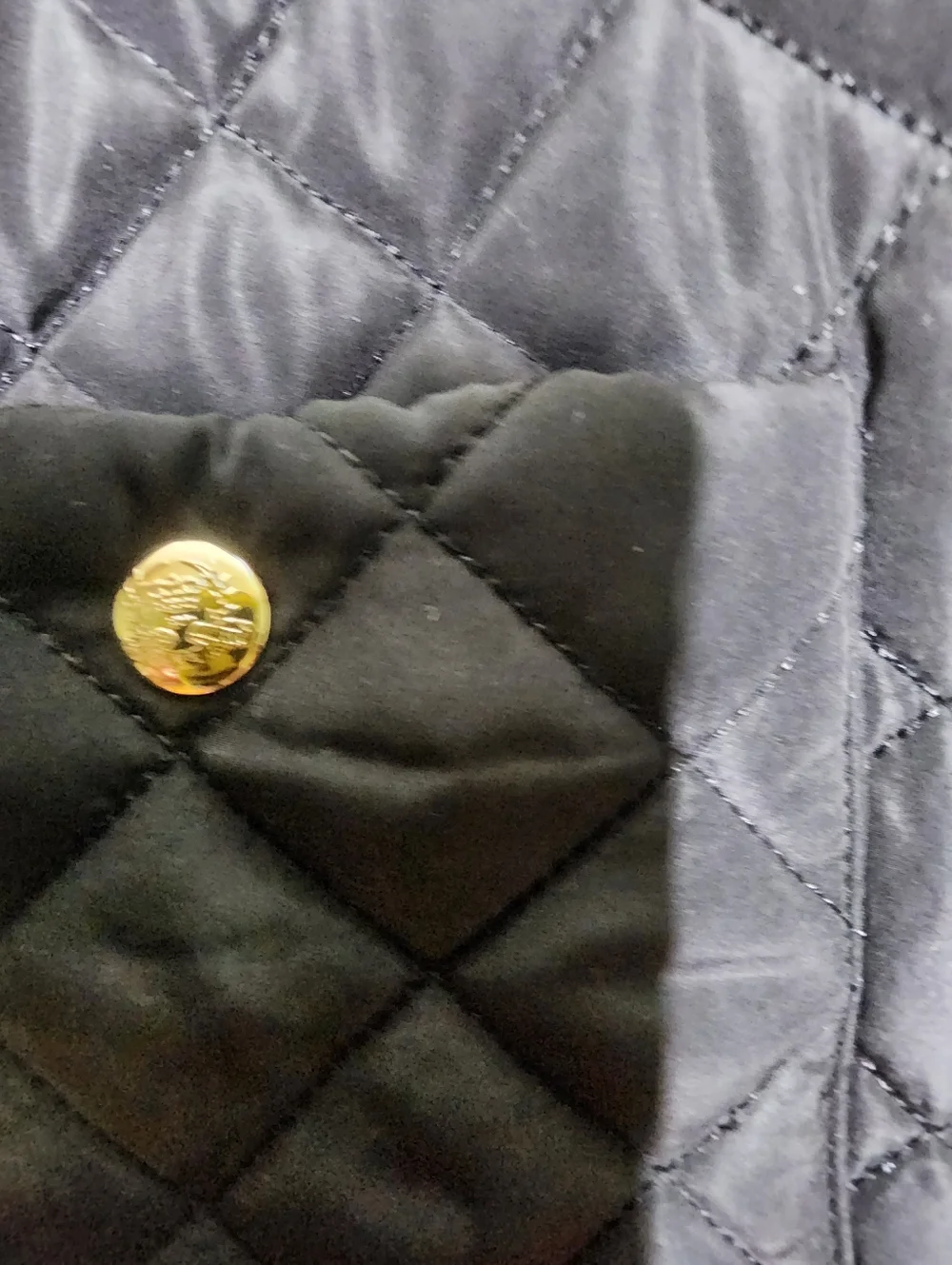 Jones New York Diamond Quilted Black Lightweight Women's Jacket Classic Fall S - Picture 6 of 7